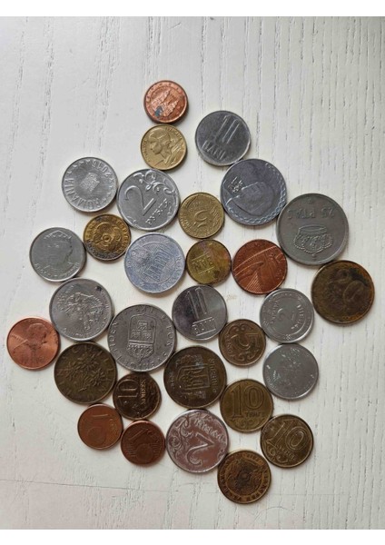 30 Adet Yabancı Madeni Nadir Temiz Yabancı Madeni indirimleri