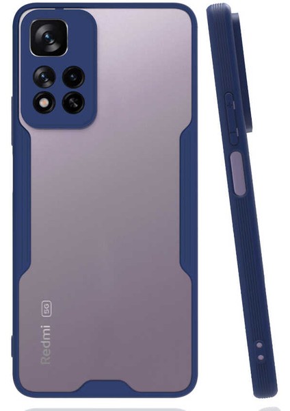 Xiaomi Redmi Infinix Note 11 Pro Plus 5g Kılıf Zore Parfe Kapak-Lacivert