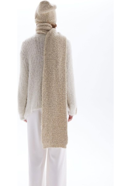 Triko Atkı - Bej modelleri