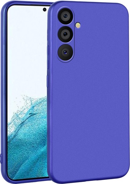 Samsung Galaxy A54 Kılıf Zore Premier Silikon Kapak-Saks Mavi