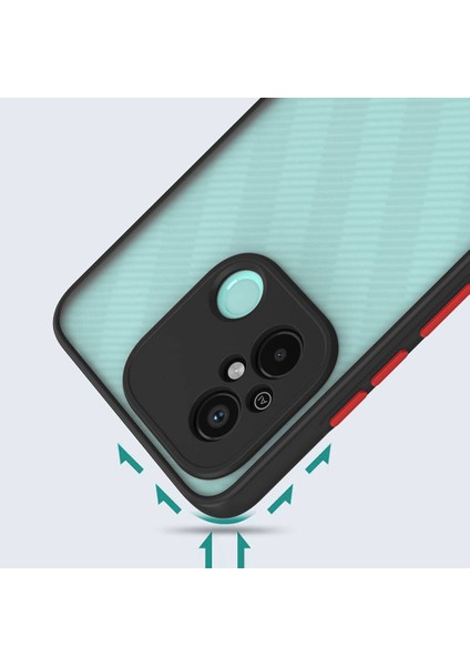 Xiaomi Redmi 12C Kılıf Zore Hux Kapak-Siyah fiyatları
