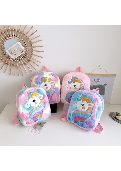 Rüya Unicorn Çizgi Film Peluş Sırt Çantası (Yurt Dışından) fiyatları