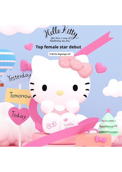 Sanrio Hello Kitty Gece Lambası Pat Işık Kt Kedi Silikon Başucu Vibe Doğum Günü Hediyesi Kız (Yurt Dışından) fiyatları