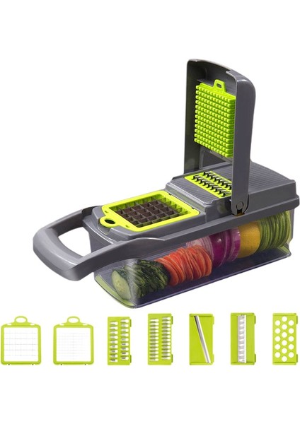 Çok Fonksiyonlu Sebze Kesici Rende 14 Parçalı Set (Yurt Dışından)