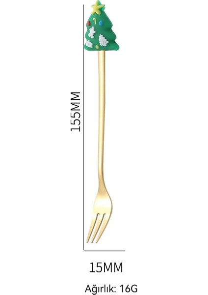 Noel Hediye Kutusu Seti Kahve Kaşığı Karıştırma Kaşığı Meyve Çatal (Yurt Dışından) modelleri