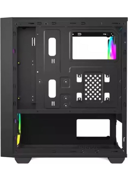 Erebor 4x 120MM Rainbow Mesh Matx Gaming Oyuncu Bilgisayar Kasası Powersız