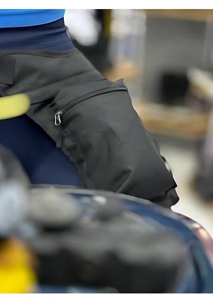 Su Geçirmez Motosiklet Bacak Çantası 3 Gözlü Motorcu Çantası