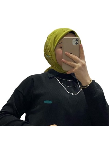 Jakarlı Içiçe Halka Desenli Eşarp 1051 fiyatları