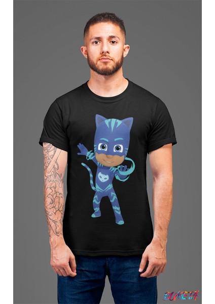 Pijimaske Piji Maske Catboy Karakter Characters Unisex Tişört T-Shirt fiyatları