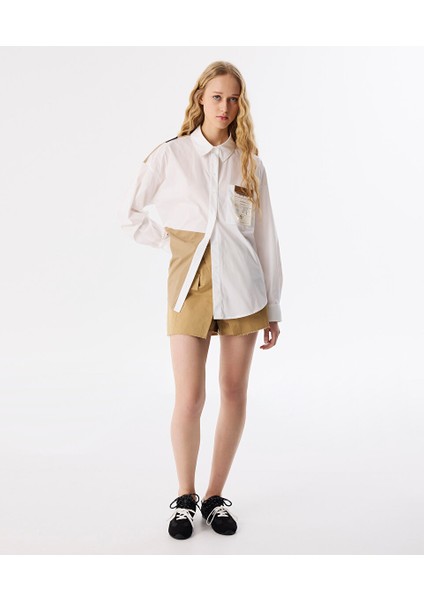 Colorblock Poplin Gömlek TS1250025080082