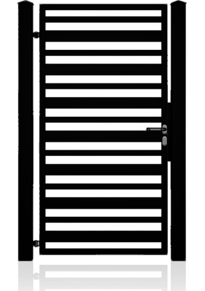200CM Siyah Bahçe Kapısı - B1