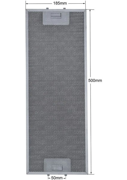 185X500 mm Davlumbaz Yağ Filtresi Aspiratör Yağ Filtresi Aksesuar, O11 fiyatları