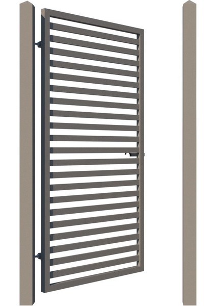 200CM Siyah Bahçe Kapısı - C1