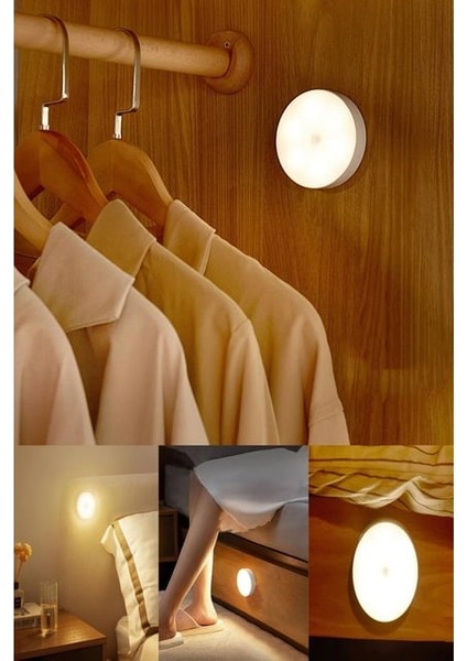 Manyetik Led Kabinet Aplik Şarjlı Sensörlü 5W 6500K Beyaz