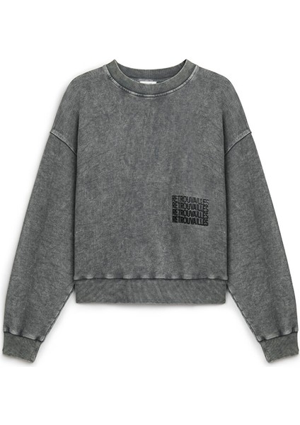 Sloganlı Sweatshırt TS1250091033036
