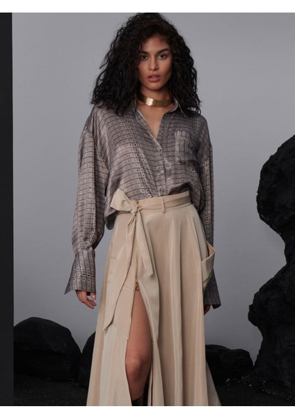 Salaş Kesim Gömlek - Desenli fiyatları