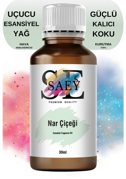 Nar Çiçeği Esansiyel Uçucu Koku Yağ Buhurdanlık Yağı Difüzör Esansı Hobi Esans 30ml