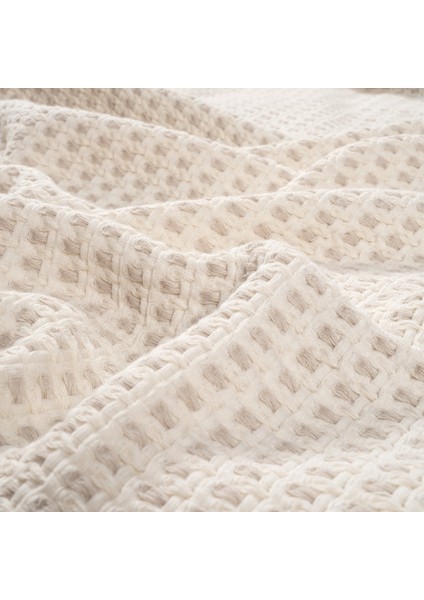 Costa Kenar Işlemeli Iplik Boyalı Kıng Sıze Pamuk %100 Pamuk Pike 240X220 cm Natural fiyatları