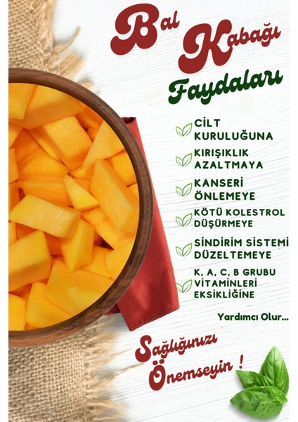Yörem Afyon Meşhur Afyonkarahisar Tüketime Hazır Soyulmuş Dilimlenmiş Vakumlu Balkabağı | 3000Gr.