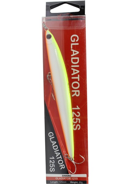 3438 Gladiator 125 mm Sinking 28 gr Maket Balık