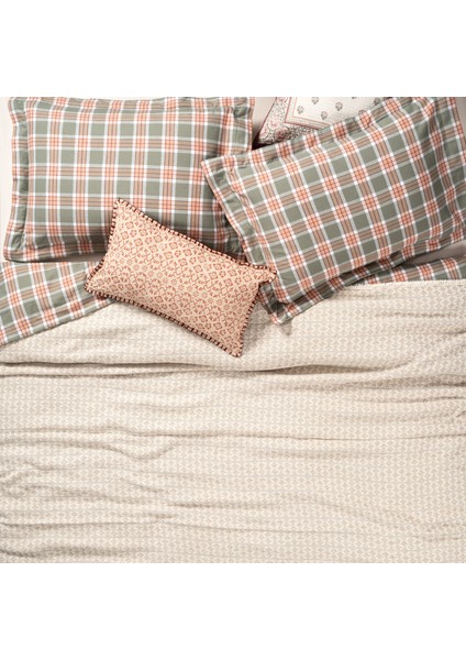 Costa Saçaklı Iplik Boyalı Kıng Sıze Pamuk %100 Pamuk Pike 240X220 cm Bej