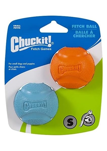 ! Fetch Ball 2'li Köpek Oyun Topu (Küçük Boy)
