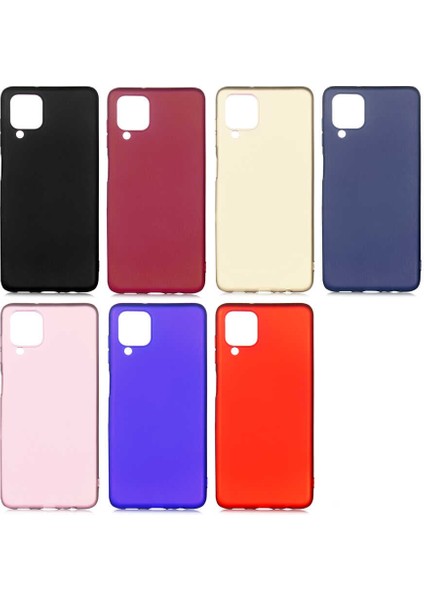 Samsung Galaxy M12 Kılıf Zore Premier Silikon Kapak-Saks Mavi
