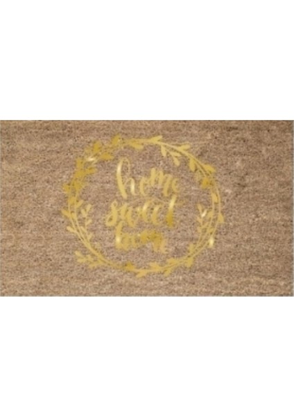 Gold Kapı Önü Paspası Home Sweet Home Desen K-3301