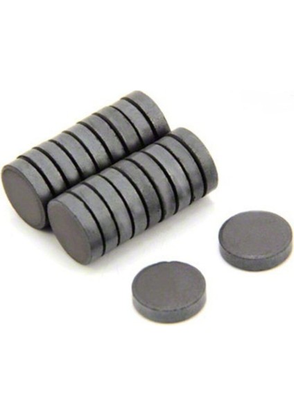 50 Adet 12X3MM Yuvarlak Ferrit Mıknatıs, Çok Amaçlı Süsleme Mıknatısı