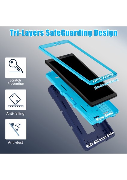 Tcl Tab 8 Le / Wifi Lacivert Için Silikon Hibrit Pc Tablet Kılıfı (Yurt Dışından) fırsatları