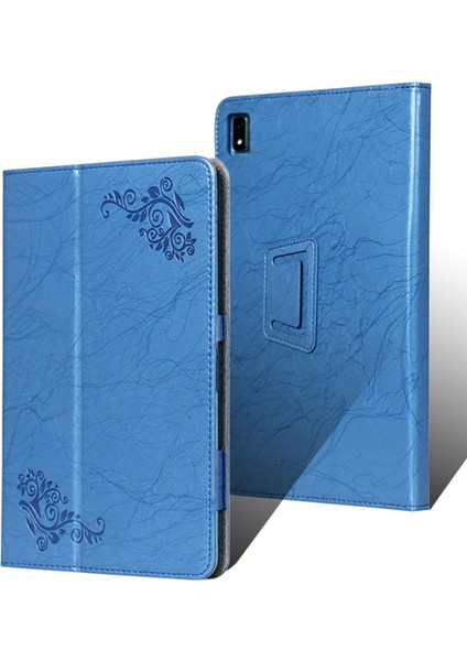 Tcl Tab Pro 5g Mavi Için Çiçek Kabartmalı Tablet Kılıfı (Yurt Dışından) fiyatları