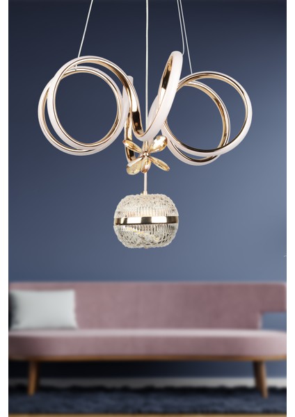 Ella Ledli Avize Gold Kaplama