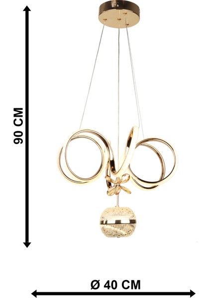 Ella Ledli Avize Gold Kaplama indirimleri