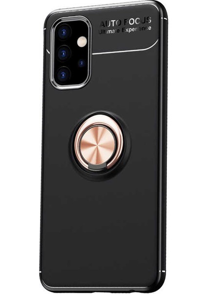 Samsung Galaxy A32 4g Kılıf Zore Ravel Silikon Kapak-Siyah-Rose Gold