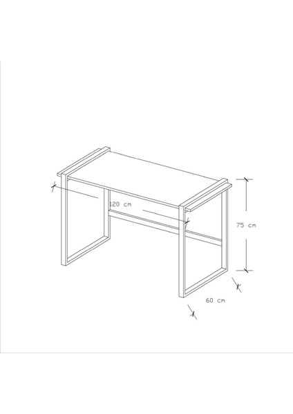 Zeyt Çalışma Masası Antrasit 120X60 fırsatları