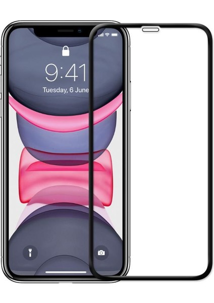 iPhone 11 Uyumlu Kırılmaz 5d Tam Kaplayan Temperli Ekran Koruyucu