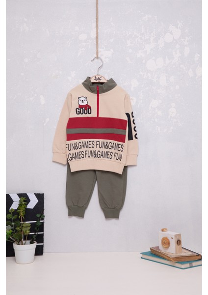 Eğlenceli Erkek Bebek Koala Desenli Ikili Takım