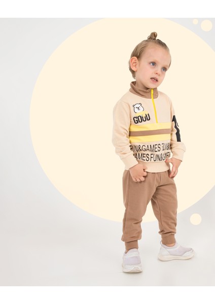 Eğlenceli Erkek Bebek Koala Desenli Ikili Takım