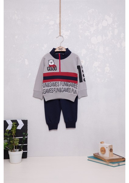 Eğlenceli Erkek Bebek Koala Desenli Ikili Takım