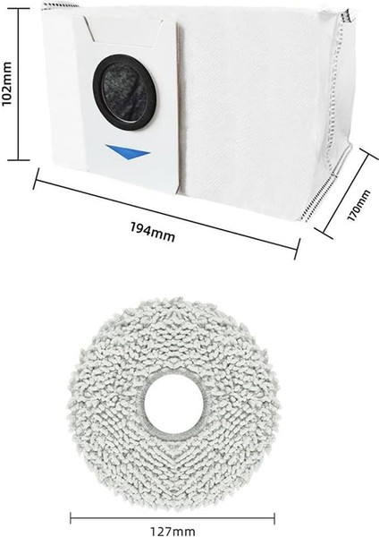 12 Paket Yedek Elektrikli Süpürge Torbası ve Temizleme Bezi (Yurt Dışından)