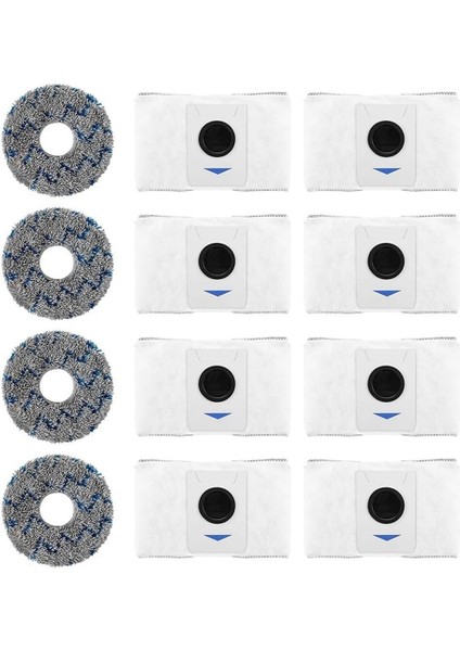 12 Paket Yedek Elektrikli Süpürge Torbası ve Temizleme Bezi (Yurt Dışından)