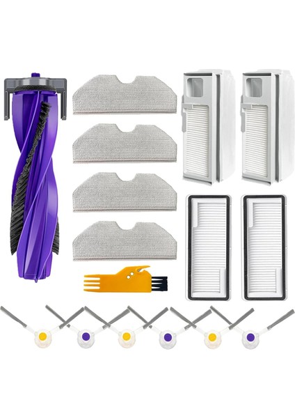 Freo x Plus Robot Süpürge Ana Yan Fırça Hepa Filtre Paspas Bezi Toz Torbası Yedek Parçaları (Yurt Dışından)