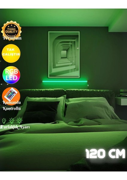 WALL STICK Kumandalı Full Rgb Led Aplik Kumandalı 120 Cm
