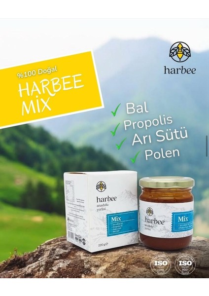 Har-Bee Mix | Bal - Propolis - Arı Sütü - Polen Karışımı