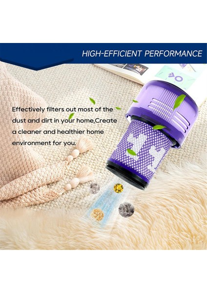 V12 Detect Slim Kablosuz Elektrikli Süpürge Için V12 Filtre Değişimi (Yurt Dışından)