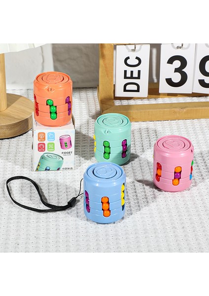 Yaratıcı Yuvarlanan Top Kutularının Basıncını Azaltmak Için Dönen Sihirli Fasulye Ve Rubik Küpü Ve Rubik Küpü Dekompresyon Oyuncağı (Yurt Dışından)