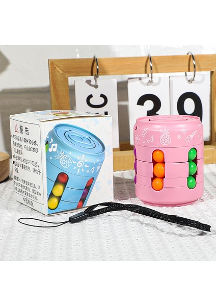 Yaratıcı Yuvarlanan Top Kutularının Basıncını Azaltmak Için Dönen Sihirli Fasulye Ve Rubik Küpü Ve Rubik Küpü Dekompresyon Oyuncağı (Yurt Dışından)