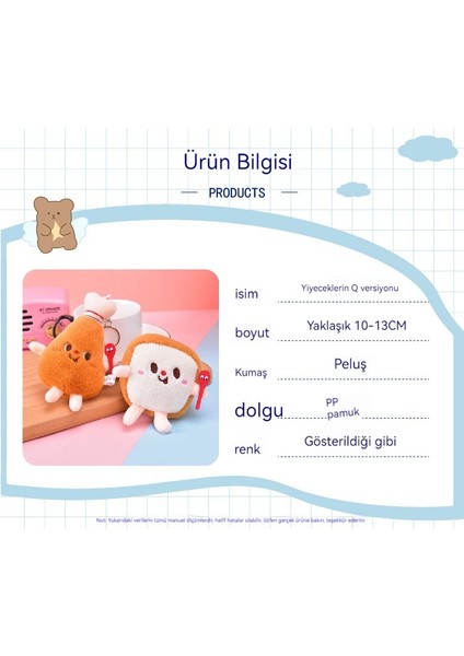 Sevimli Karikatür Q Versiyonu Gıda Peluş Küçük Kolye (Yurt Dışından) fiyatları