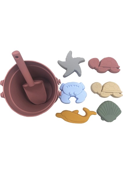 Plajda Ebeveyn-Çocuk Etkileşimi, Suda Oynama Ve Kumu Kazma Için Silikon Plaj Kovası Oyuncağı (Yurt Dışından)