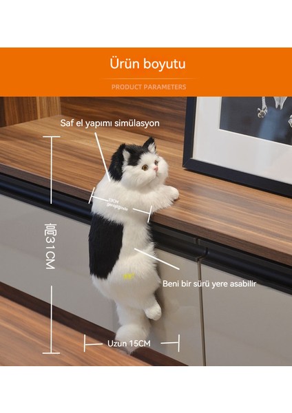 Simülasyon Kedi Evcil Hayvan Ev Süsleri (Yurt Dışından)